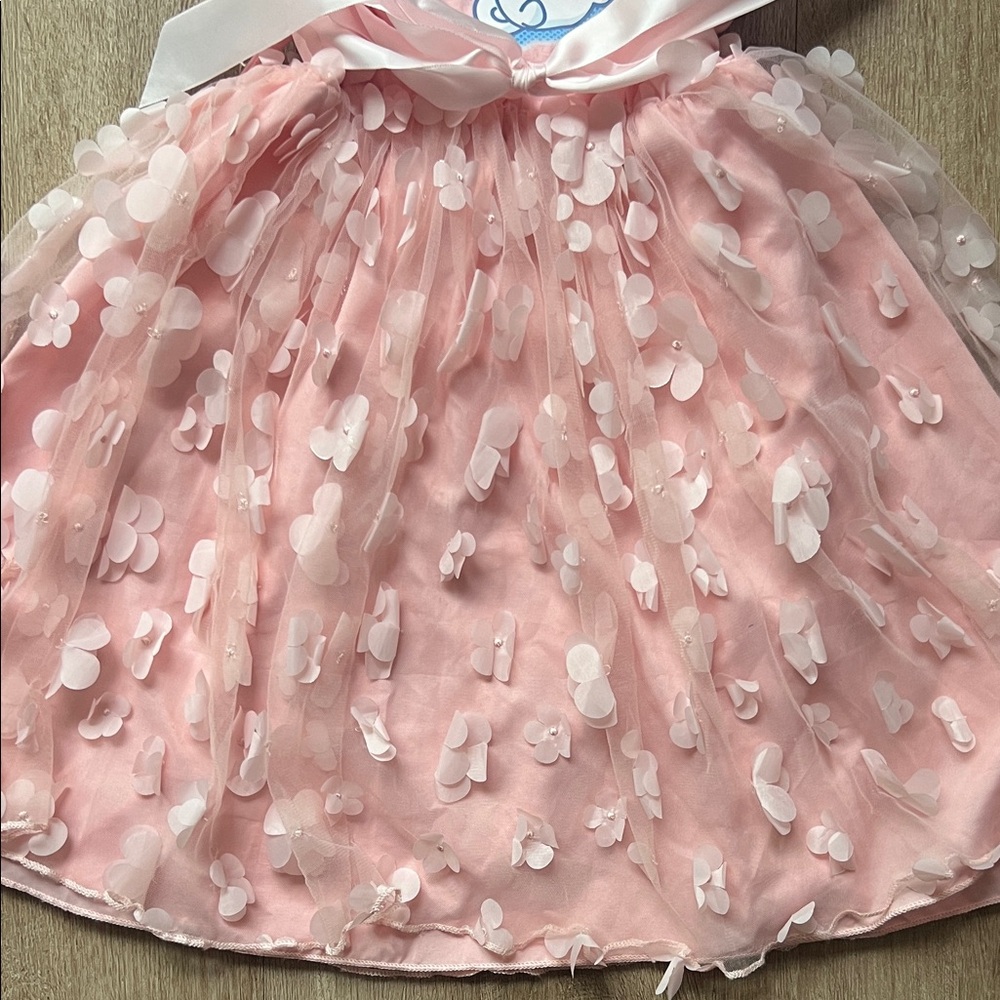 Sanrio Cinnamoroll Pink Dress with Floral Details Size 5-6 - Picture 6 of 13